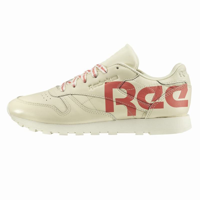 Reebok Classic Leather Shoes Womens White/Light Rose India GM7097QP